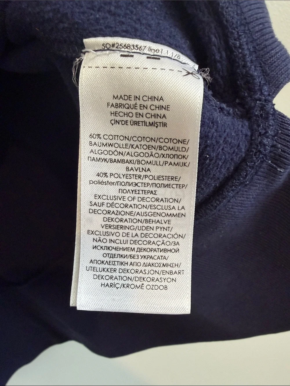 Polo by Ralph Lauren Navy Logo Crewneck Sweatshirt